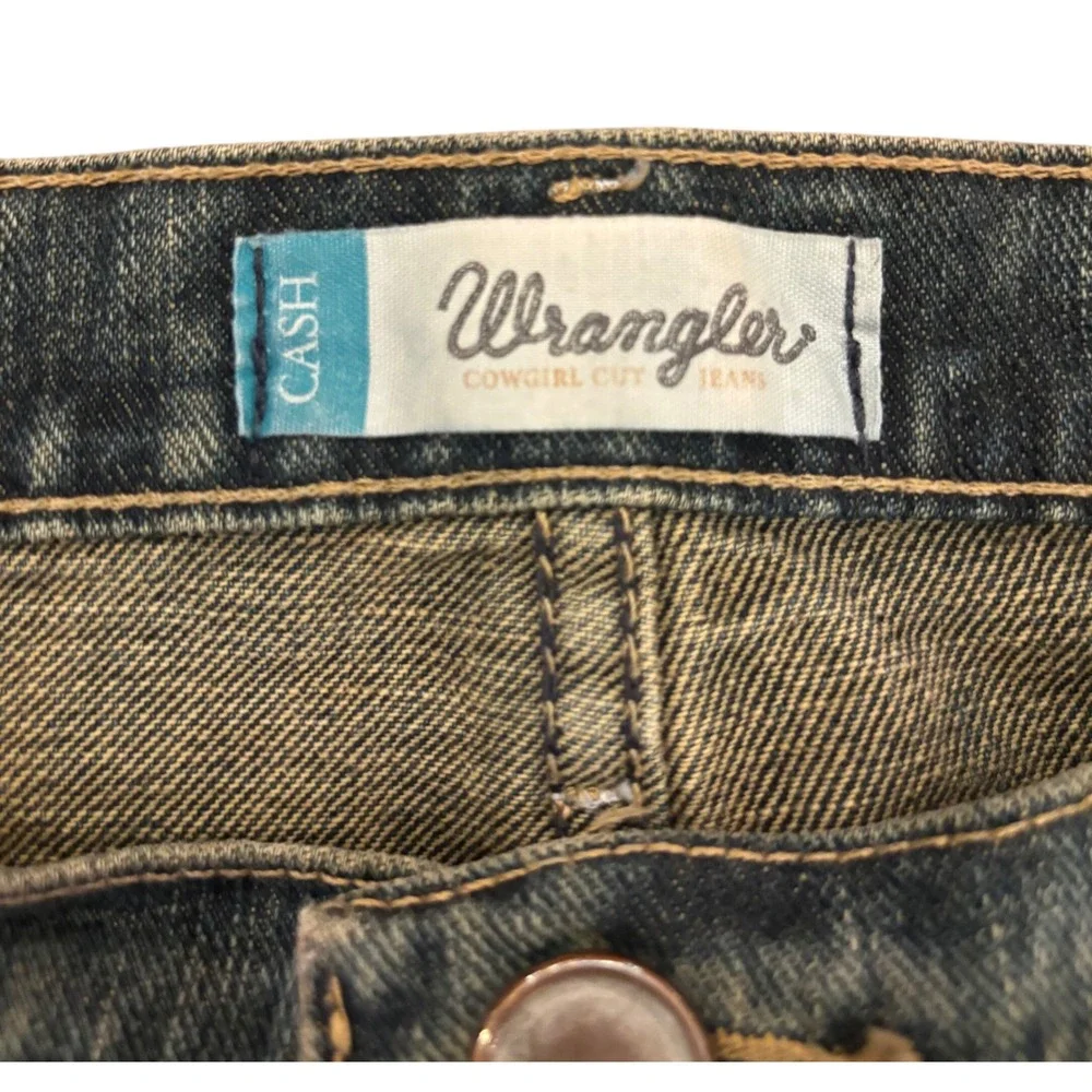 Wrangler Cash Cowgirl Cut Jeans Dark Wash Straight Leg WRC10RR 11/12 x 32